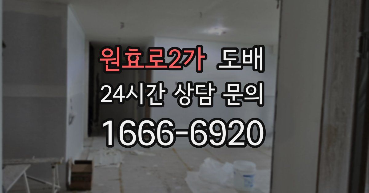 원효로2가 도배