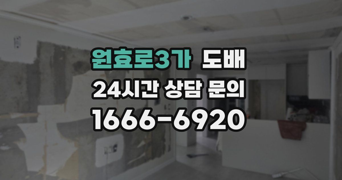 원효로3가 도배