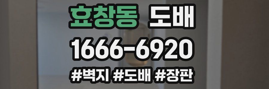 효창동 도배