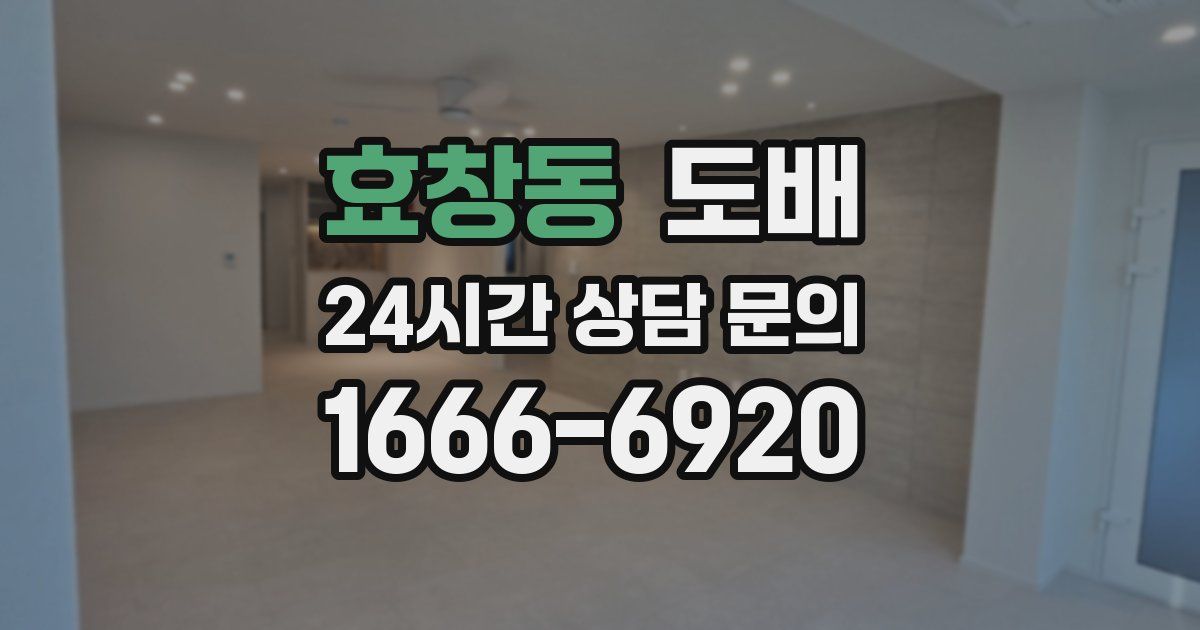 효창동 도배