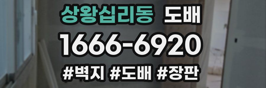 상왕십리동 도배