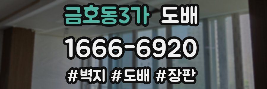 금호동3가 도배
