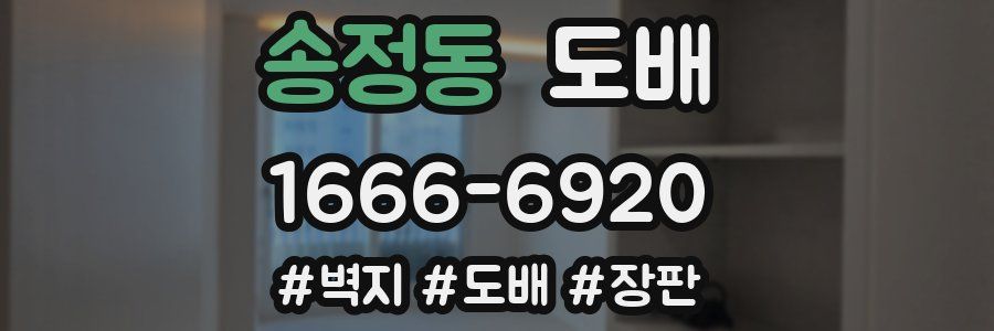 송정동 도배