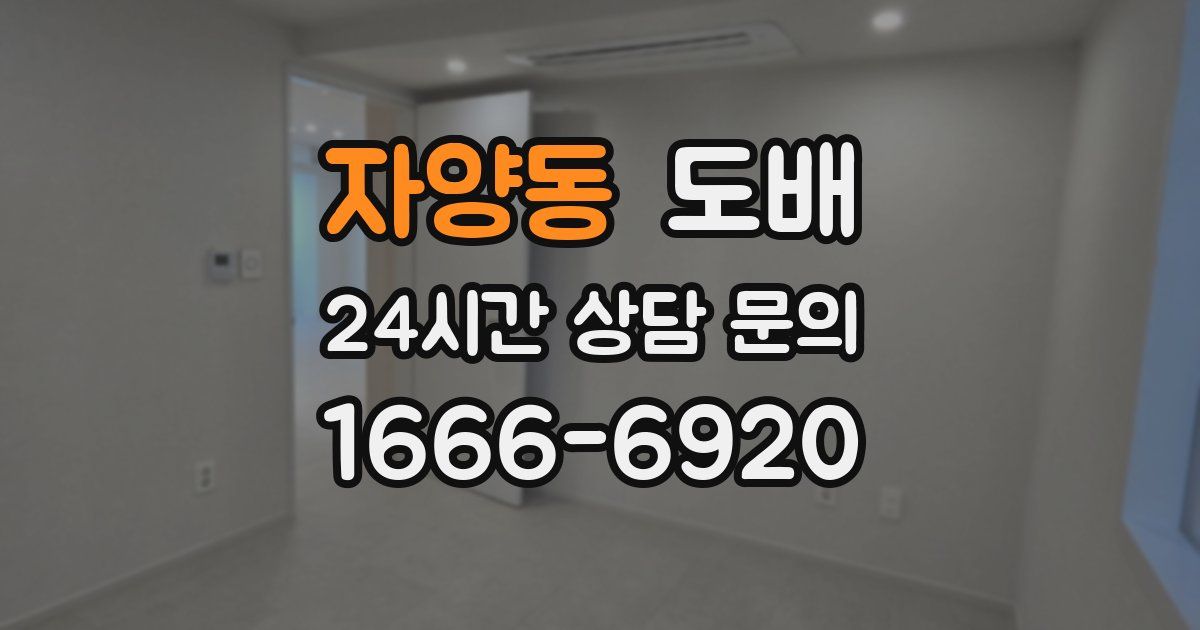 자양동 도배