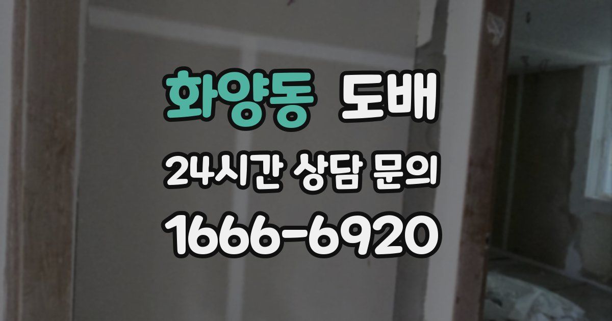 화양동 도배