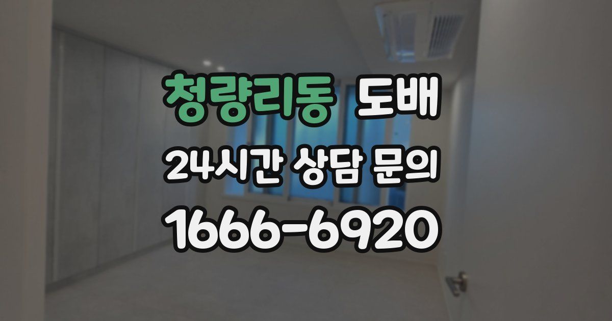 청량리동 도배
