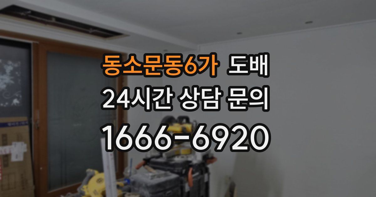 동소문동6가 도배