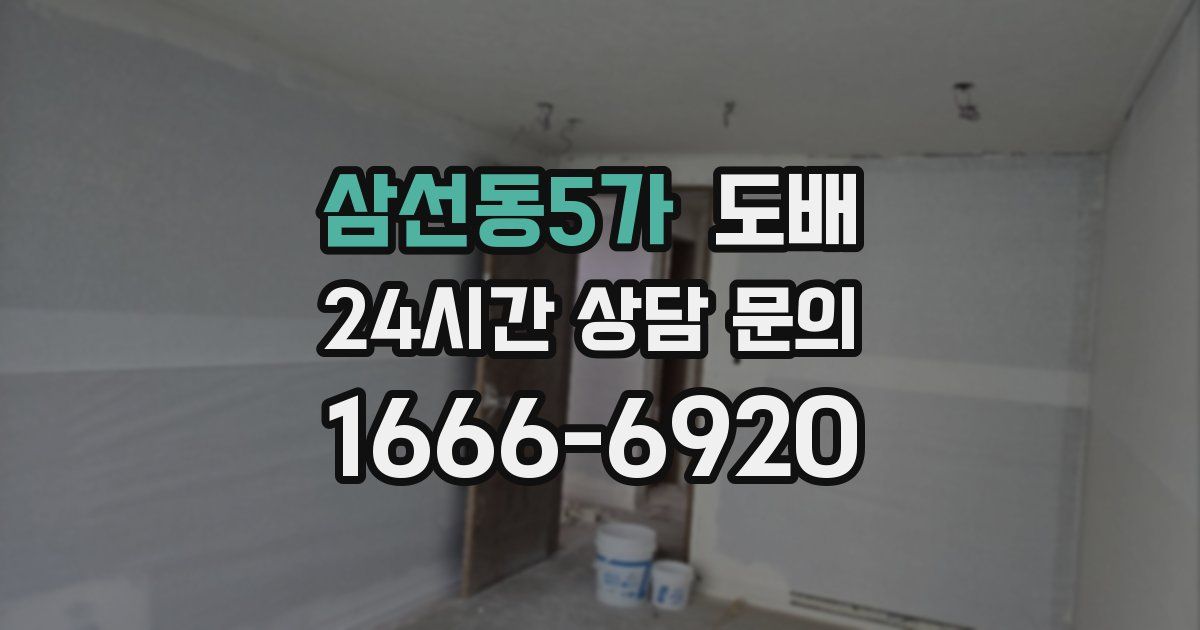 삼선동5가 도배