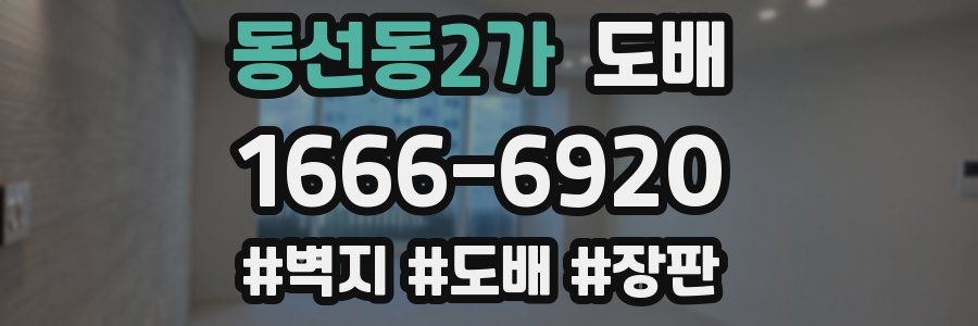 동선동2가 도배
