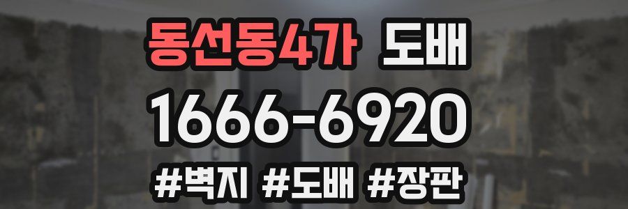 동선동4가 도배