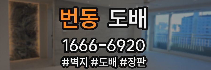 번동 도배