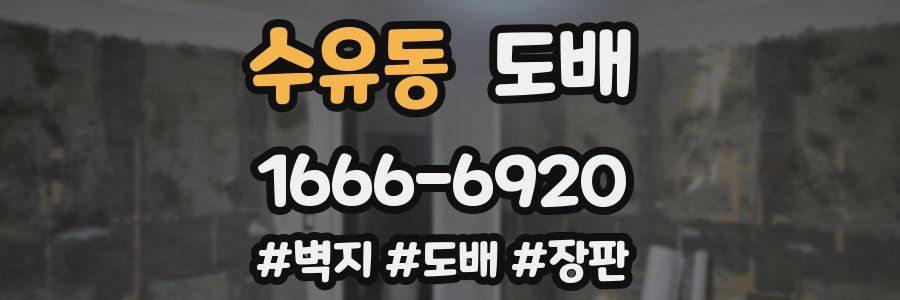 수유동 도배