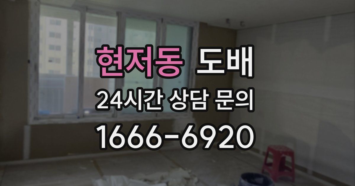 현저동 도배