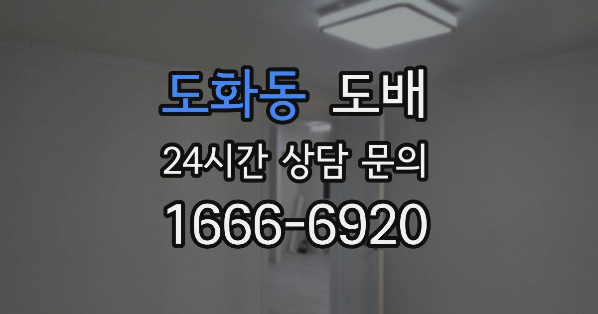 도화동 도배