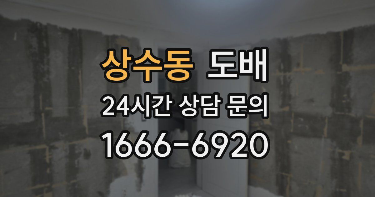 상수동 도배