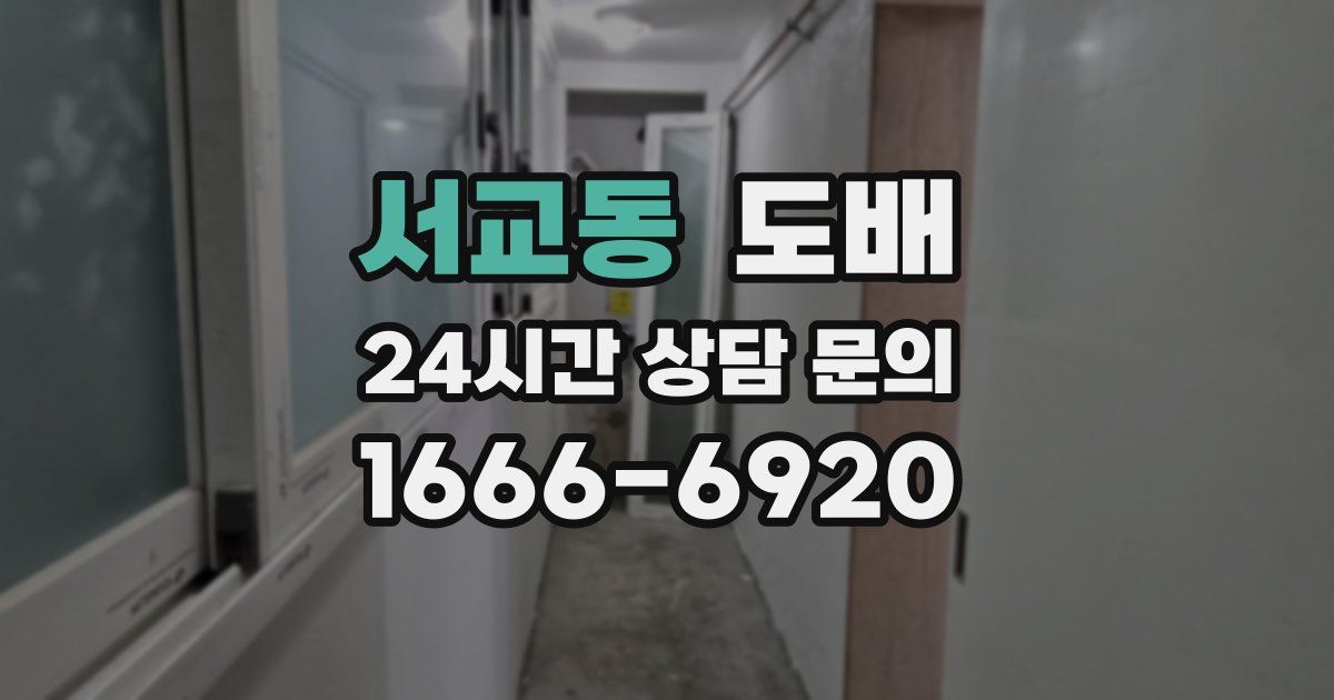 서교동 도배