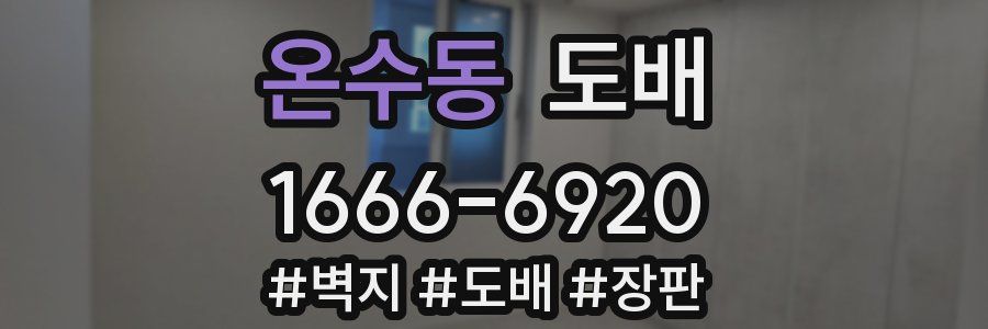 온수동 도배