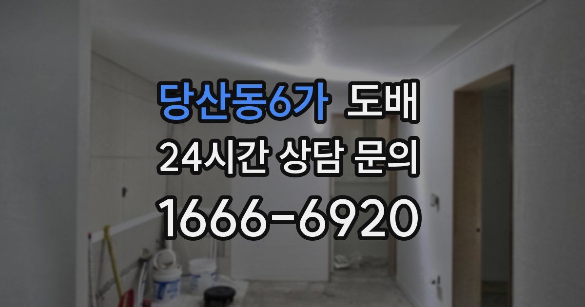 당산동6가 도배