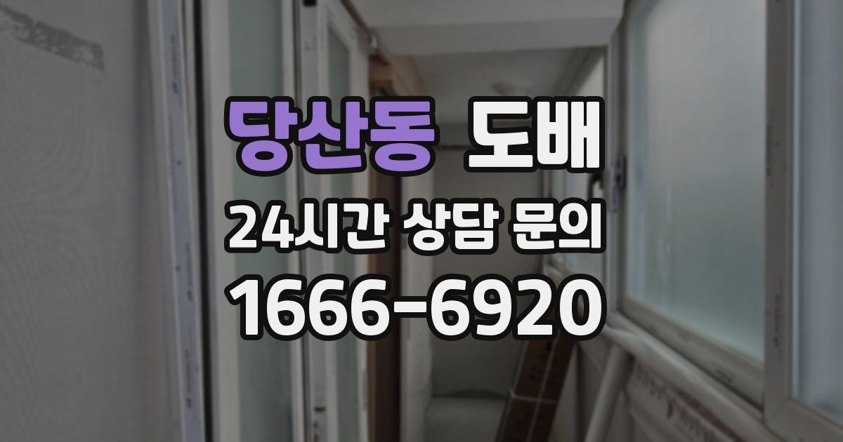 당산동 도배