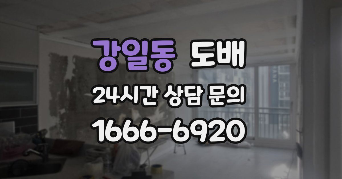 강일동 도배