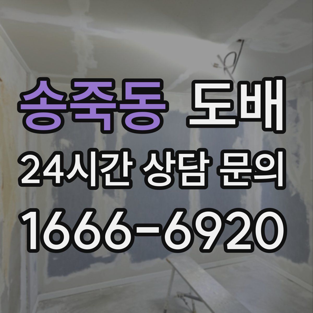 송죽동 도배