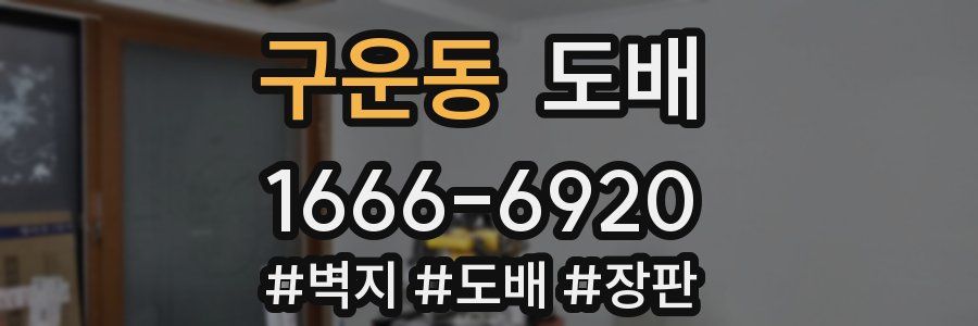 구운동 도배