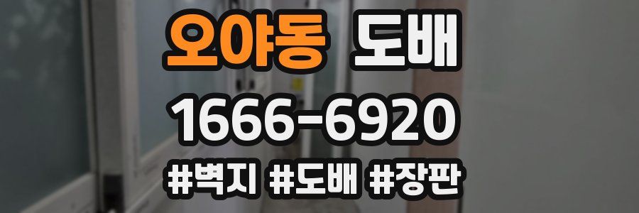 오야동 도배