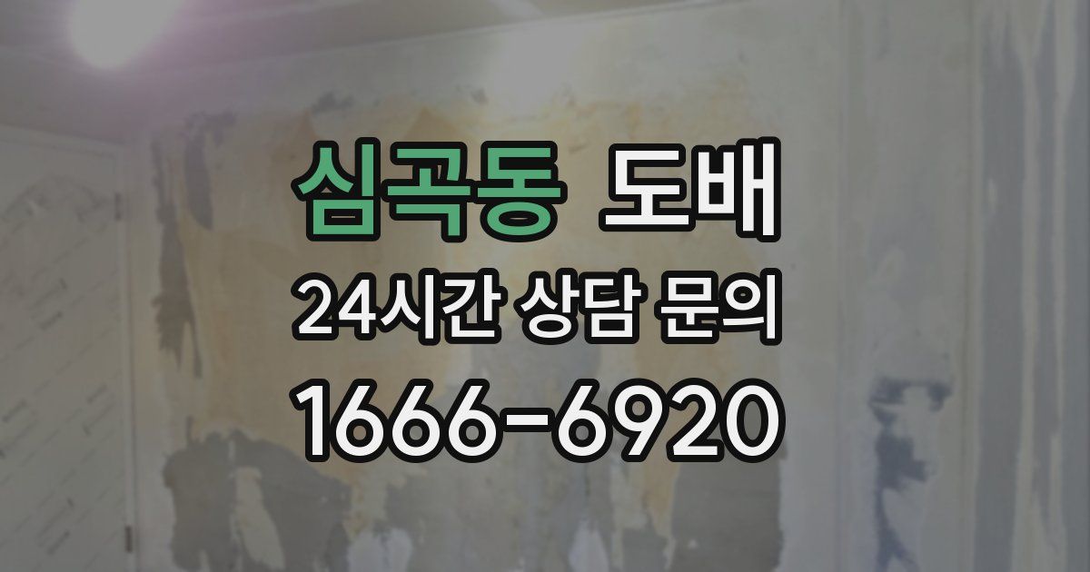 심곡동 도배