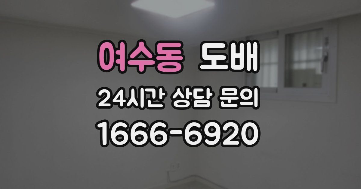 여수동 도배
