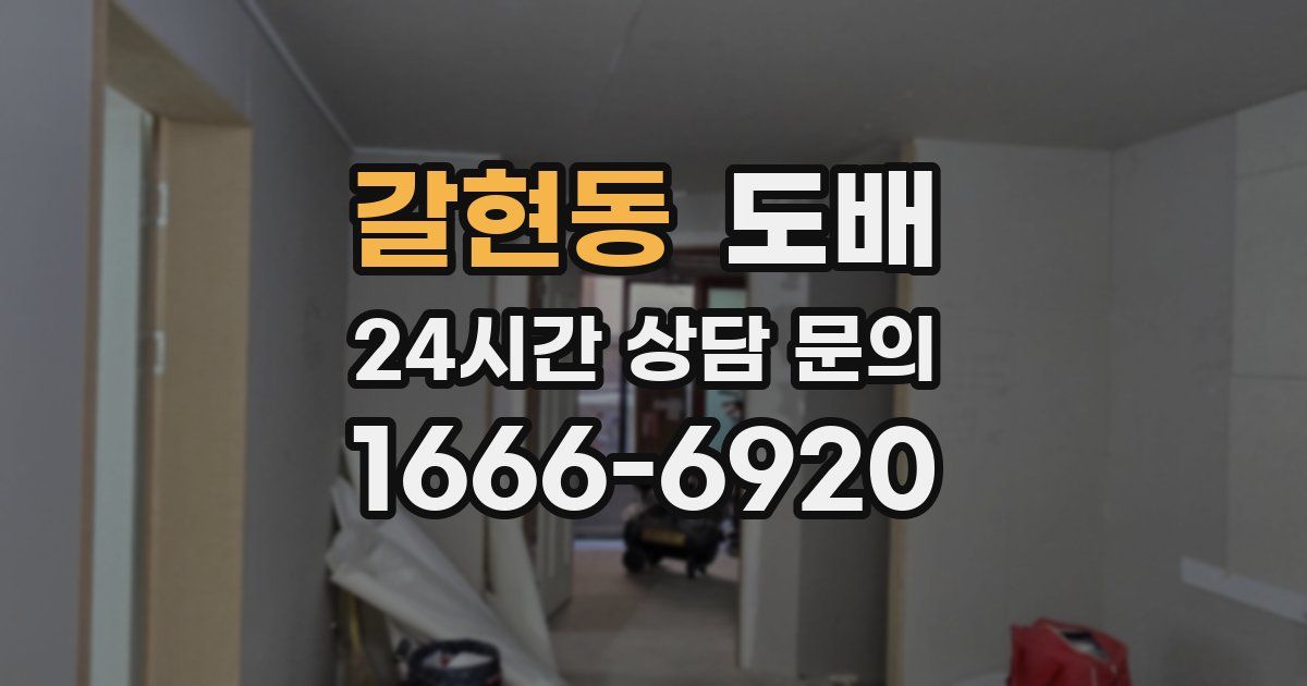 갈현동 도배