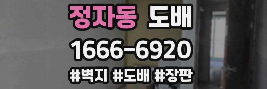 정자동 도배