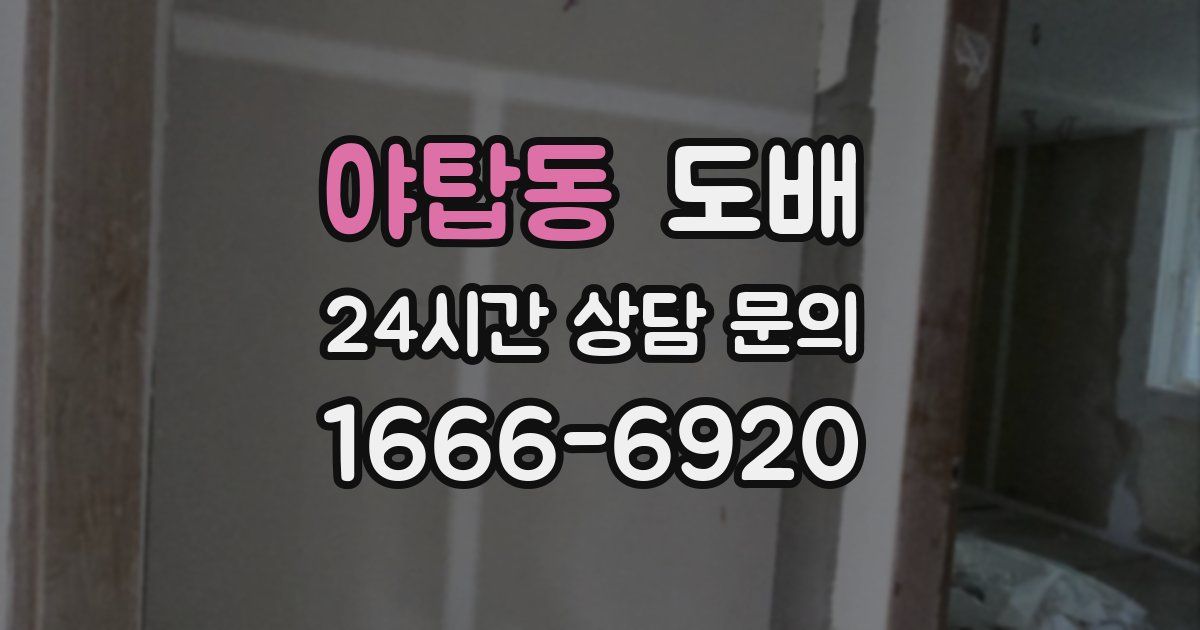 야탑동 도배