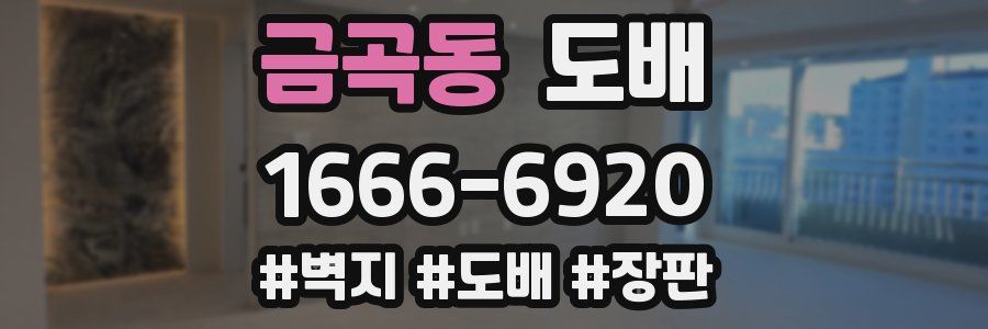 금곡동 도배