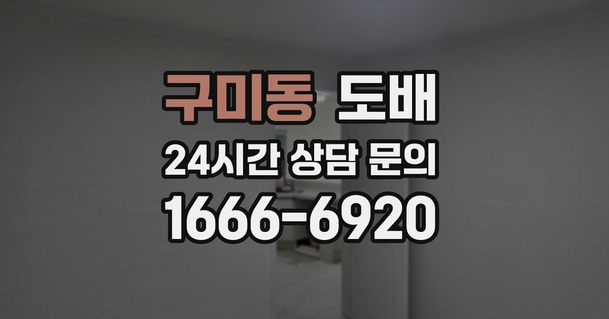 구미동 도배