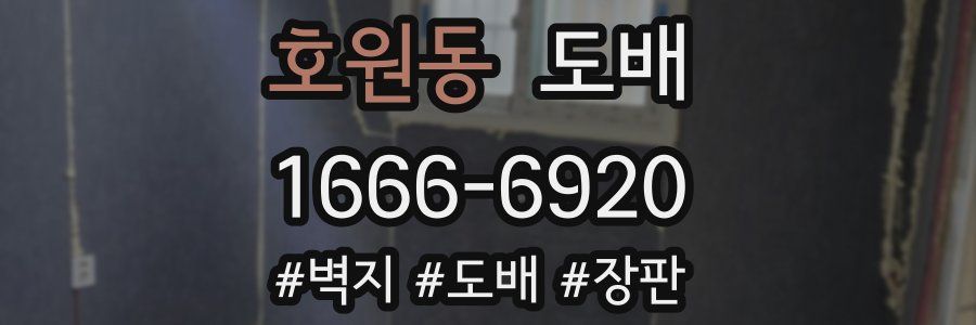 호원동 도배