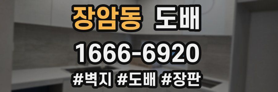 장암동 도배