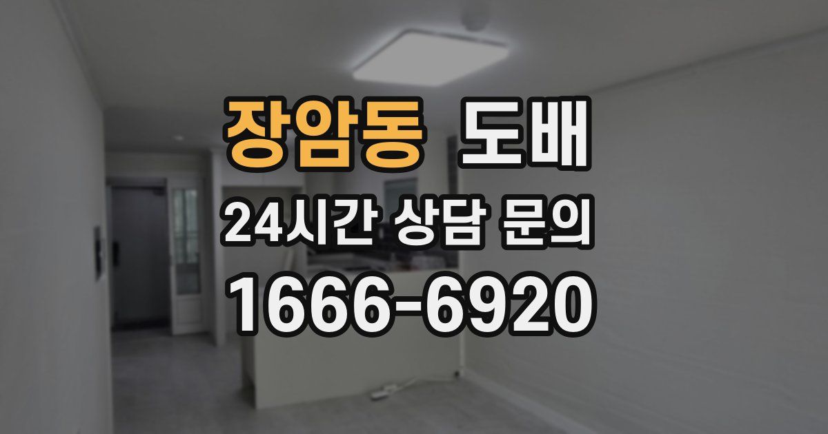 장암동 도배