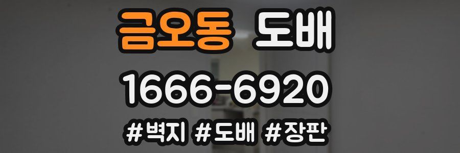 금오동 도배