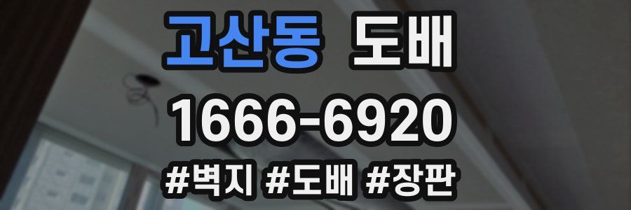 고산동 도배