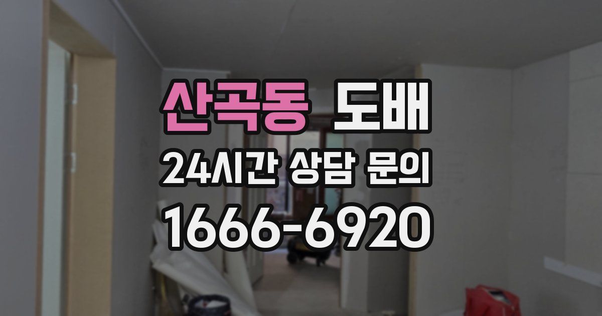 산곡동 도배