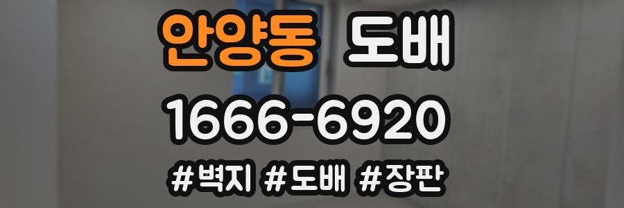 안양동 도배