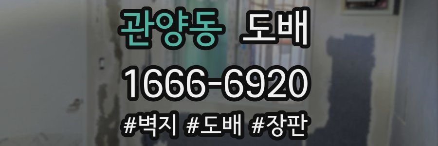 관양동 도배