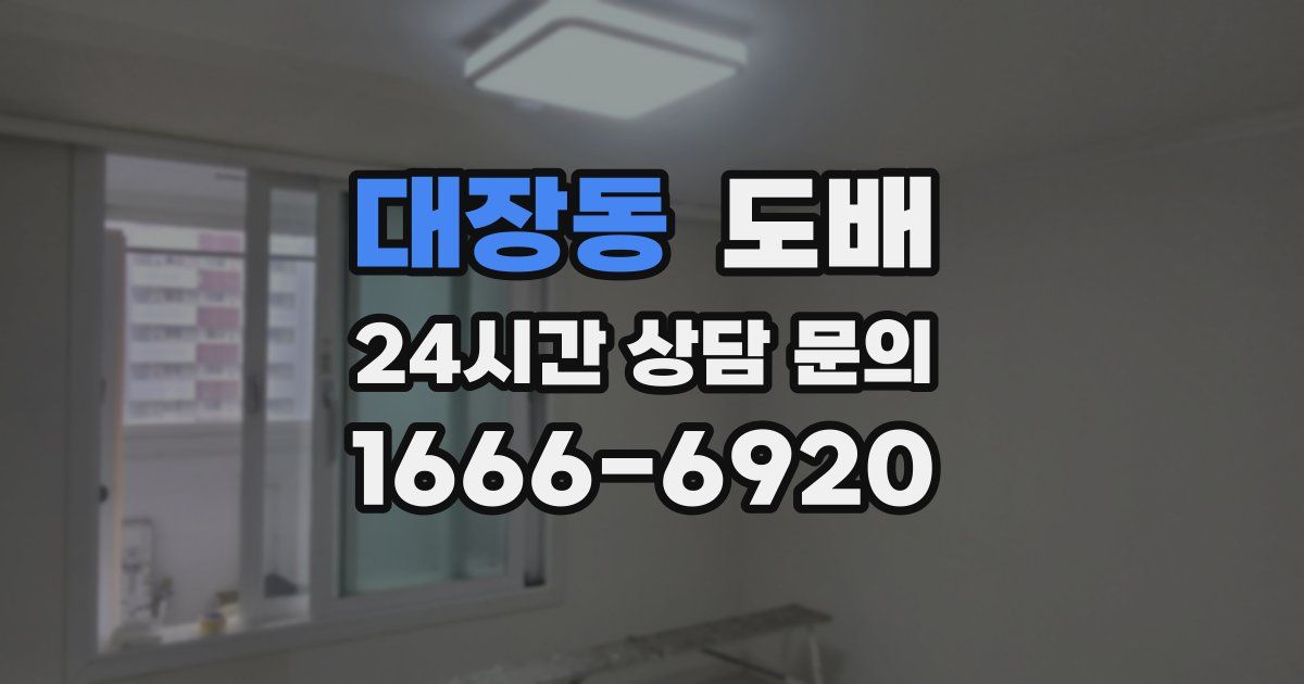 대장동 도배