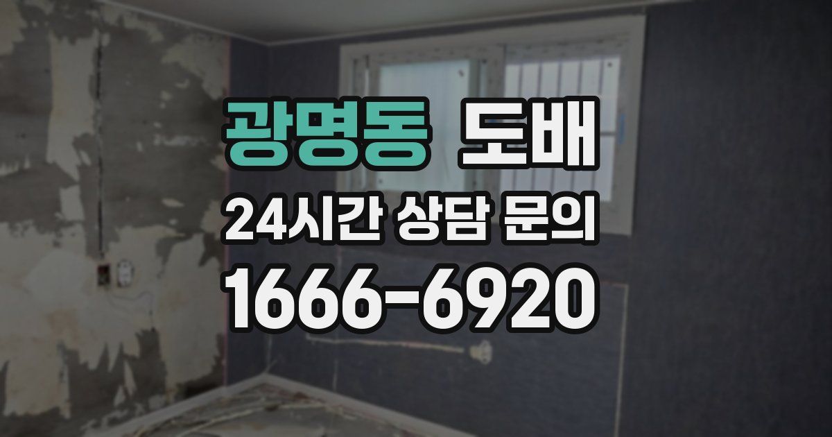 광명동 도배