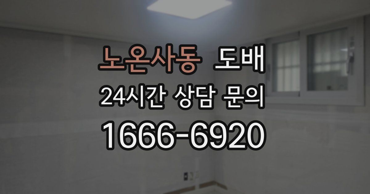 노온사동 도배