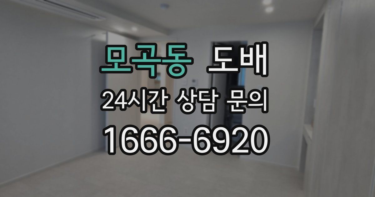 모곡동 도배
