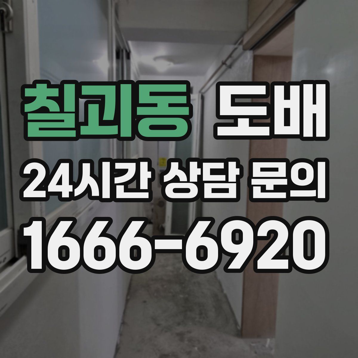 칠괴동 도배