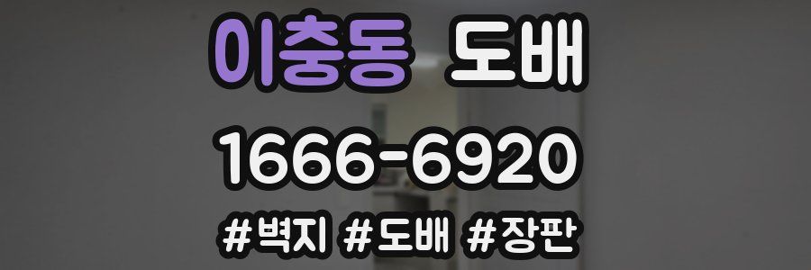 이충동 도배
