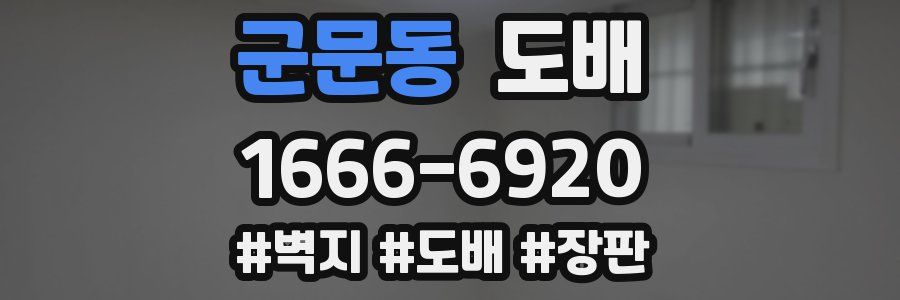 군문동 도배