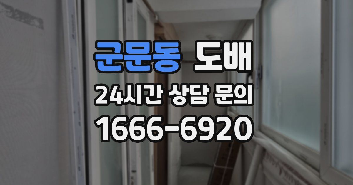 군문동 도배
